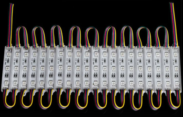 

DHL Free shipping LED RGB module light SMD 5050 IP 65 waterproof LED modules sign letters LED back light 3 led 0.72W 42lm DC 12V