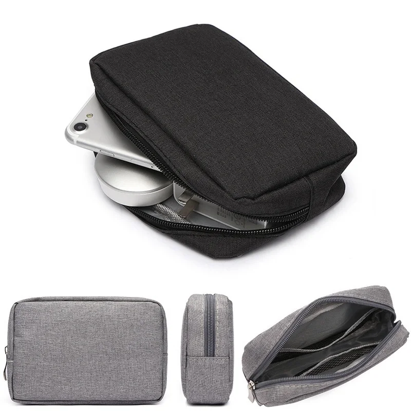 

Mini Power Bank Case Protect Box Oxford Cloth Bag External Hard Drive Disk PowerBank Cover HDD Case Cover Powerbank Black