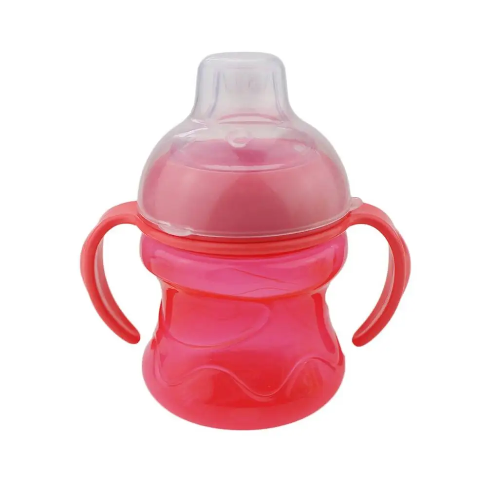 Sippy герметичная безопасная бутылка с мягким ртом для детей, для малышей, для обучения, питьевые бутылки, контейнер для молока - Цвет: Red