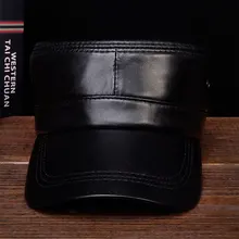 HL071 модная армейская бейсболка кепка кадет козырек мужские бейсбольные кепки Натуральная овечья кожа водительское кепи