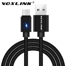 VOXLINK usb type C кабель 2.4A USB C кабель передачи данных для быстрой зарядки для MacBook Xiaomi Mi4C Mi5 Oneplus 2 huawei Letv usb type-c кабель