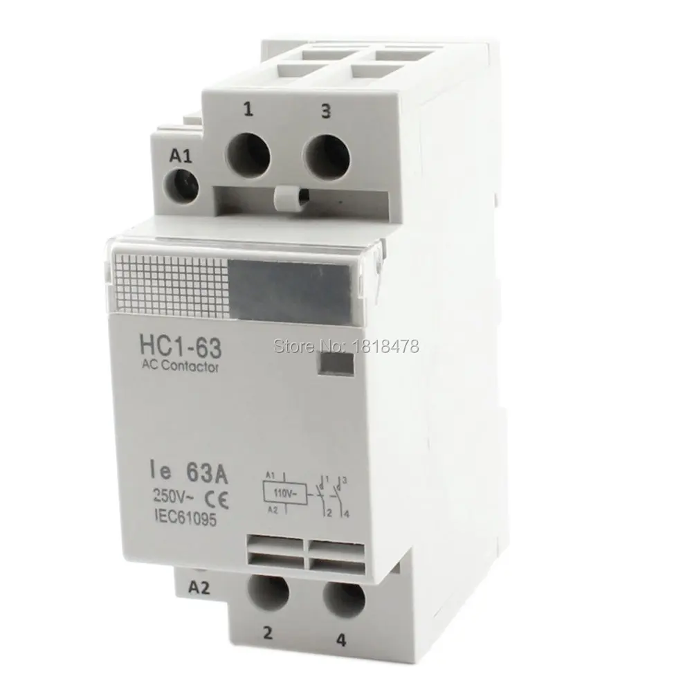 Hc163 63a 110v Coil Voltage 63a 2 Pole Universal Circuit Control Ac
