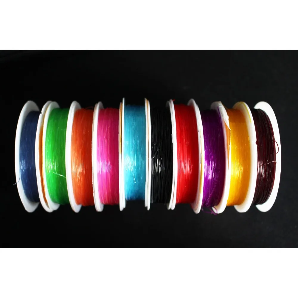 Fly Tying Ribbing Material - 10 Colors Of 0.8mm Round Clear Stretch Rib For Nymphs & Larvae 5 thumbnail image