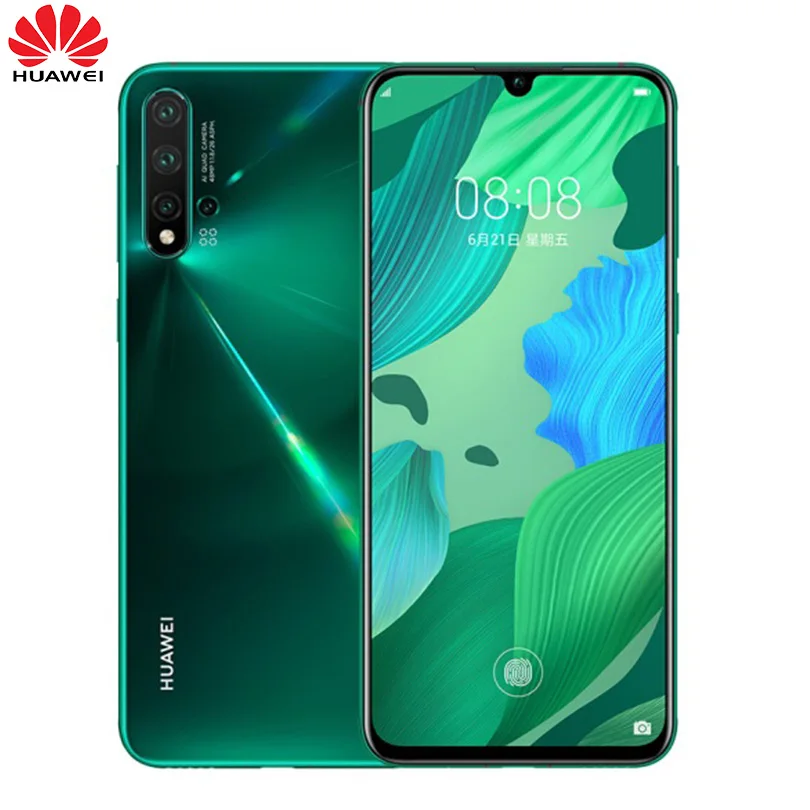 

Original Huawei Nova 5 pro Smartphone 2340x1080 Pixel multi touch curved screen USB Type-C Android 9.0 Mobile Phone
