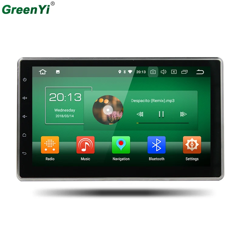 

GreenYi 10.1" HD 2 din Android 8.0 Car Radio Player MP5 Digital Display Bluetooth Multimedia 2din Auto Radio Car Backup Monitor