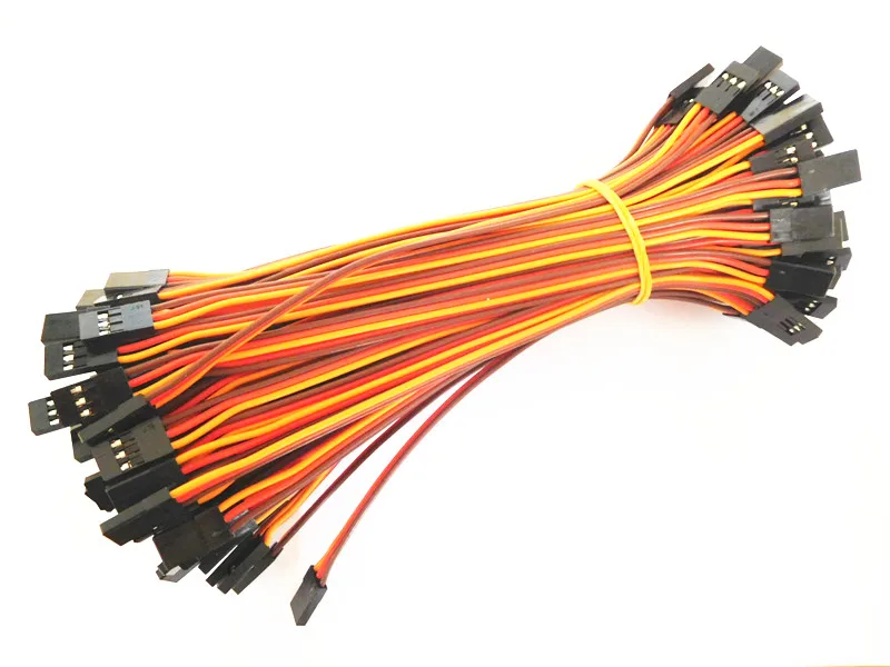 100 шт. 10 см/15 см/20 см/30 см/60 см/90 см/100 см 26AWG штекер JR сервопривод удлинитель