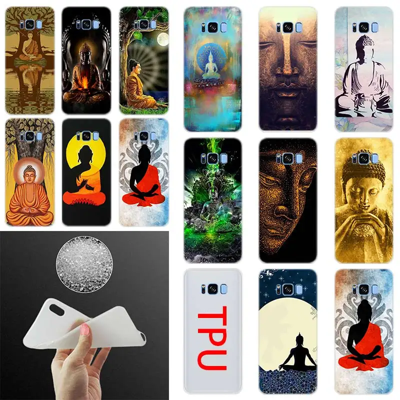 

Zen Buddha style Case Silicone Cover Phone S10 E S9 S8 S7 S6 Case On For Samsung S10 Plus S8 S9 Plus S7 S6Edge S5 Note 8 9 Case