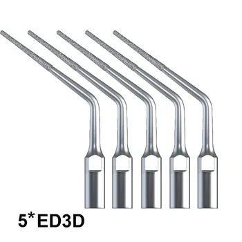 

5Pcs ED3D Diamond Coated Dental Endo Tip For SATELEC/DTE Sclaer Remove The Calcification And Bad Filling Material Dental Tools