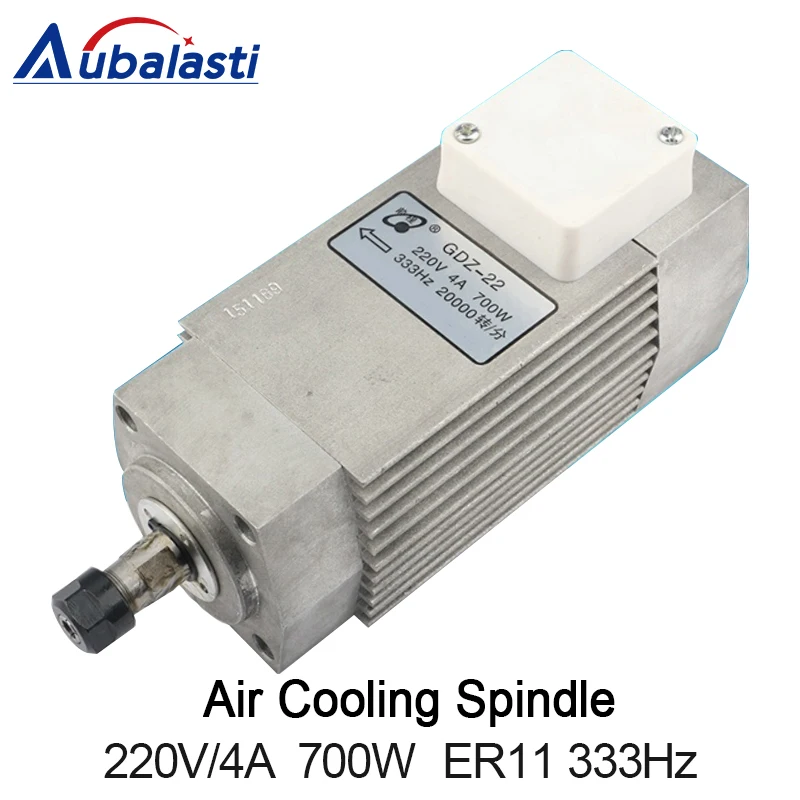 

700W Spindle CNC Router Spindle Motor Air cooling spindle GDZ-22 220V 4A 20000rpm 333HZ ER11 For CNC Router Machines