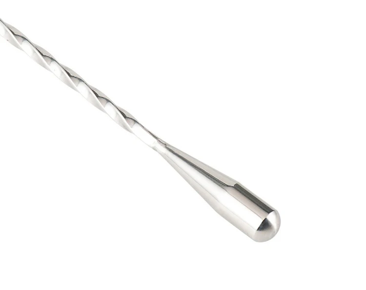 1Pcs Stainless Steel Mixing Spoon Long Handled Drink Mixer Spiral Pattern Bar Cocktail Shaker Spoon Bartender  Tools (3)