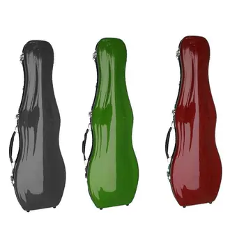 

new shape hard glass fiber 4/4 violin case strong yellow ,pink ,purple ,silve