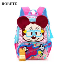 Bolsos de Escuela primaria Los Niños de Dibujos Animados de mickey 2017 Niños de Dibujos Animados Mochila Impermeable Satchel Mochilas para niños y niñas