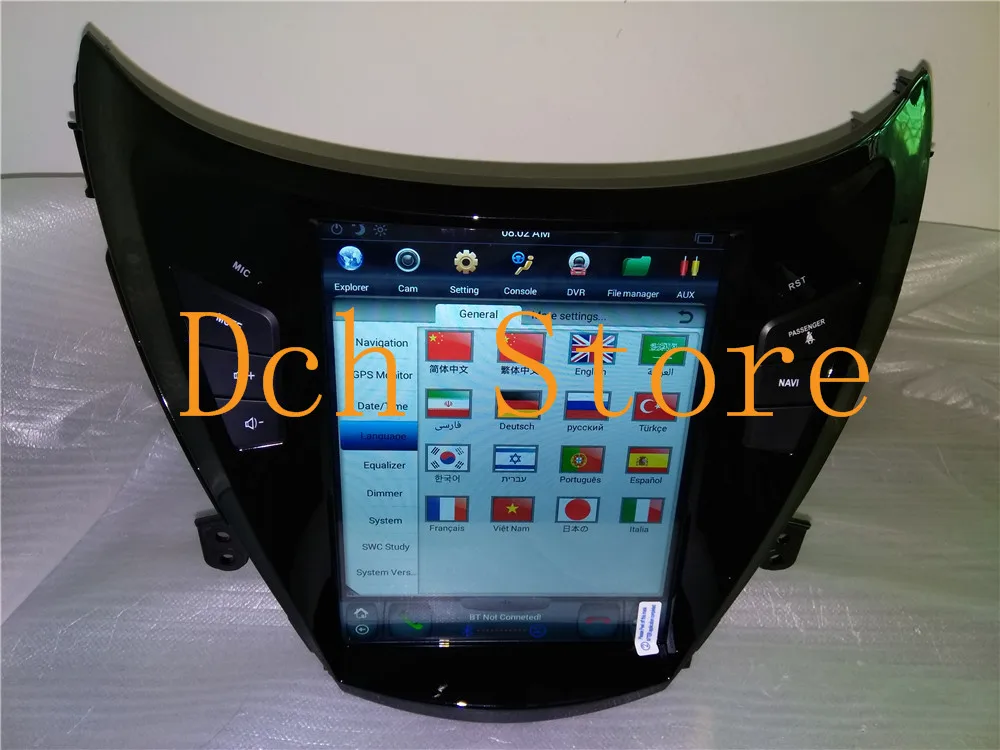 10,4 ''Тесла стиль Android 8,1 автомобильный DVD gps плеер для hyundai elantra Avante 2011 2012 2013 PX6 CARPLAY Радио Навигация