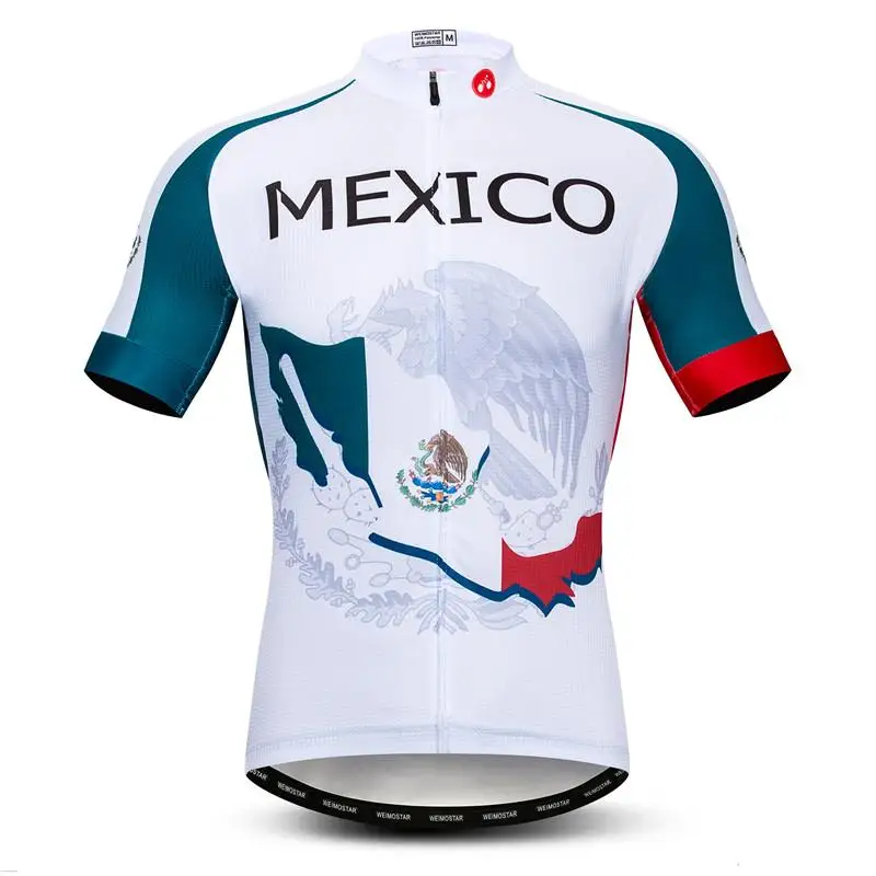 Weimostar Мехико Велоспорт Джерси pro команда Велосипедная одежда Maillot Ciclismo гоночный велосипед рубашка дышащий MTB велосипед Джерси - Цвет: Model 1