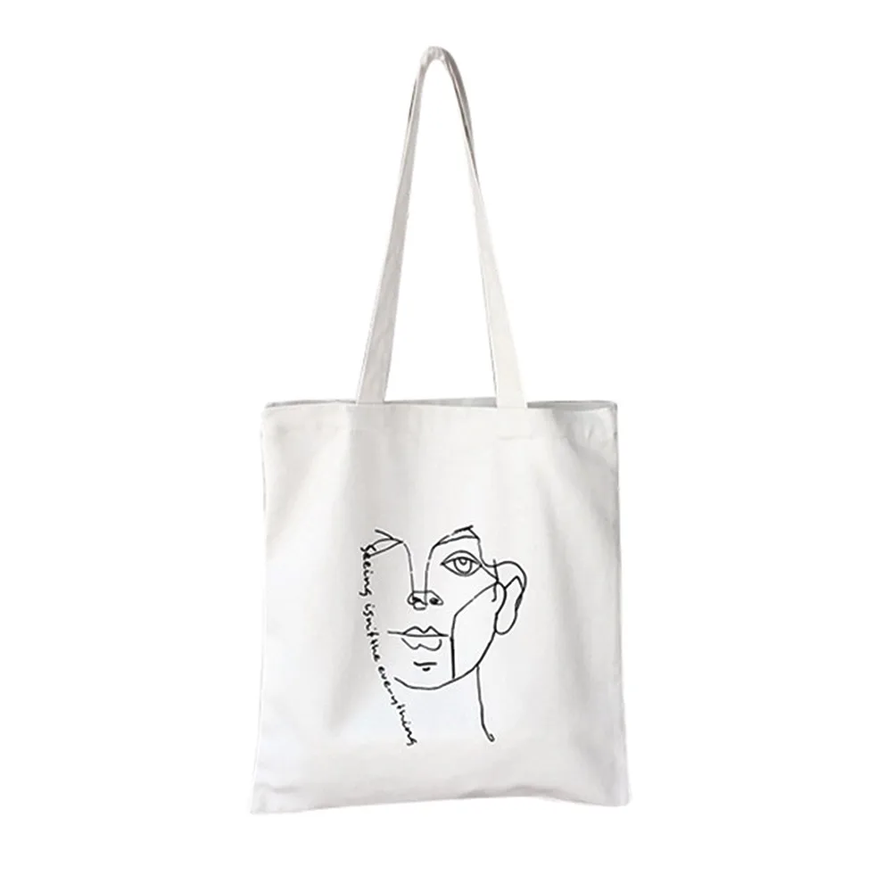

reusable shopping bag Women Fahion style Shopping Handle Fashion Messenger Handbag Bag bolsas de tela