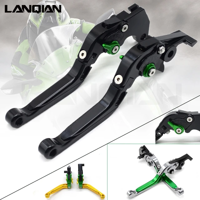 PROCNC Short Brake & Clutch Levers For Kawasaki Versys, Vulcan, Z900, Ninja 650 - Adjustable 6-Position (Double Color) - View #10