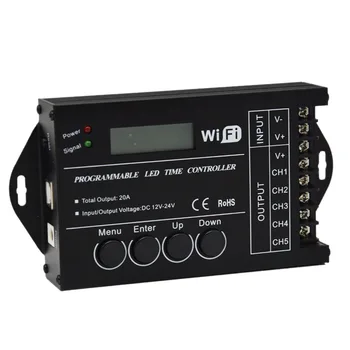 

Tc421 Wifi Time Programmable 5Ch Output Led Strip Light Controller, Widely Used In Aquariums, Fish Tank, Plant Grow