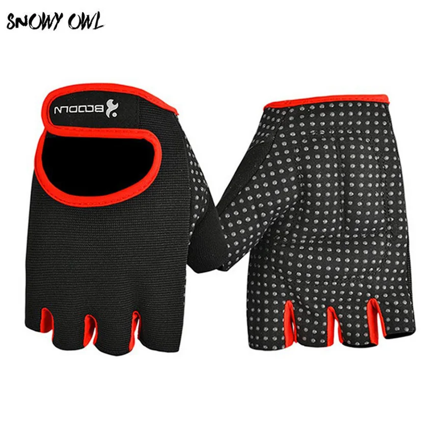 1 زوج متعددة الوظائف اللياقة البدنية الرياضة Gym نصف اصبع قفازات لرفع الأثقال ممارسة التدريب h30