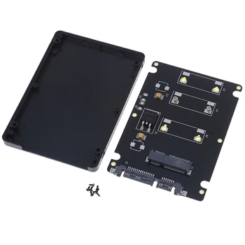 

New Mini pcie mSATA adapter SSD to 2.5 inch SATA3 adapter card with case ccrews Hot sale