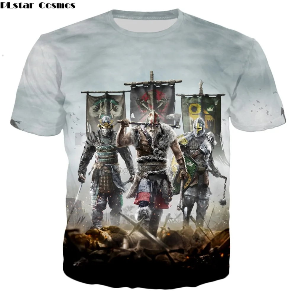 

PLstar Cosmos Drop shipping 2018 summer new style t-shirt Game for honor Print 3D T-shirt Men Women Casual t shirt ZT903