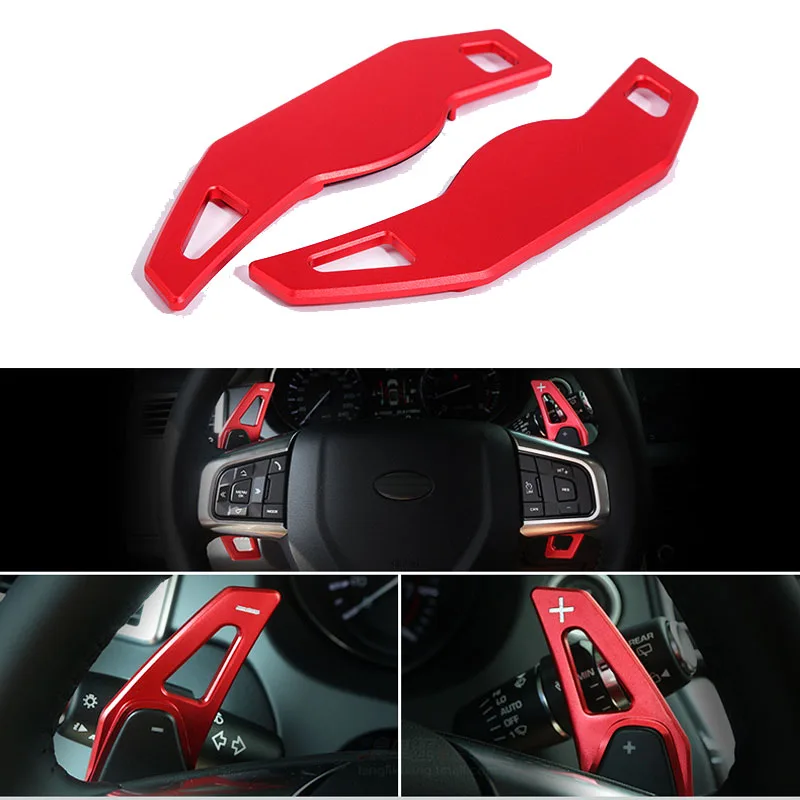 

Aluminum Steering Wheel Shift Paddle Shifter Extension For Range Rover Evoque Discovery Sport Jaguar XF 2016