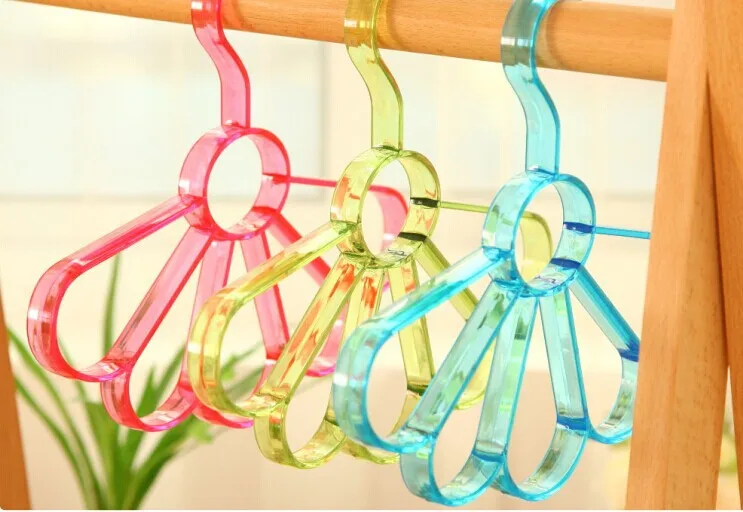 Multi function ABS Plastic Scarf Hanger 5 Holes Scarf Hangers Towel