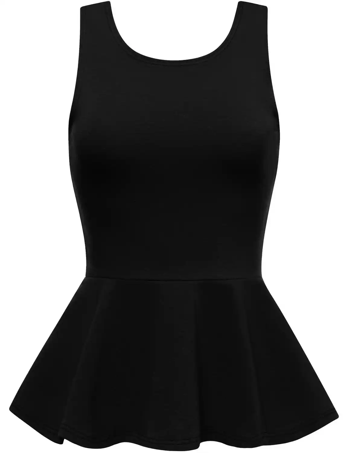 sleeveless peplum