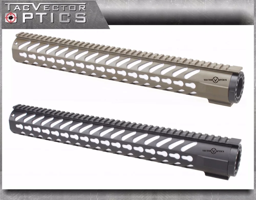 Векторная Оптика Тактический KeyMod 16 5 дюймов Бесплатный Поплавок Handguard Picatinny рейку