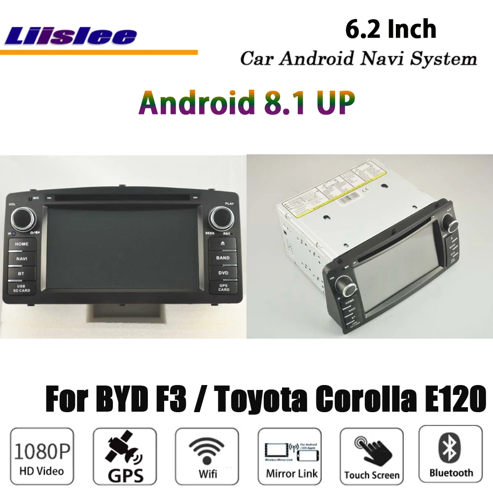 Liislee Android 8,1 для BYD F3/для Toyota Corolla E120 стерео Автомагнитола BT Carplay gps Navi карта навигационная система Мультимедиа