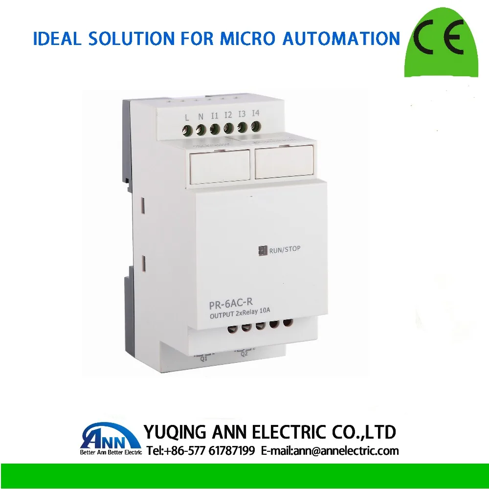 PR-6AC-R without cable Programmable logic controllersmart relayAC 110～240V4 DI input2 relays(10A) output