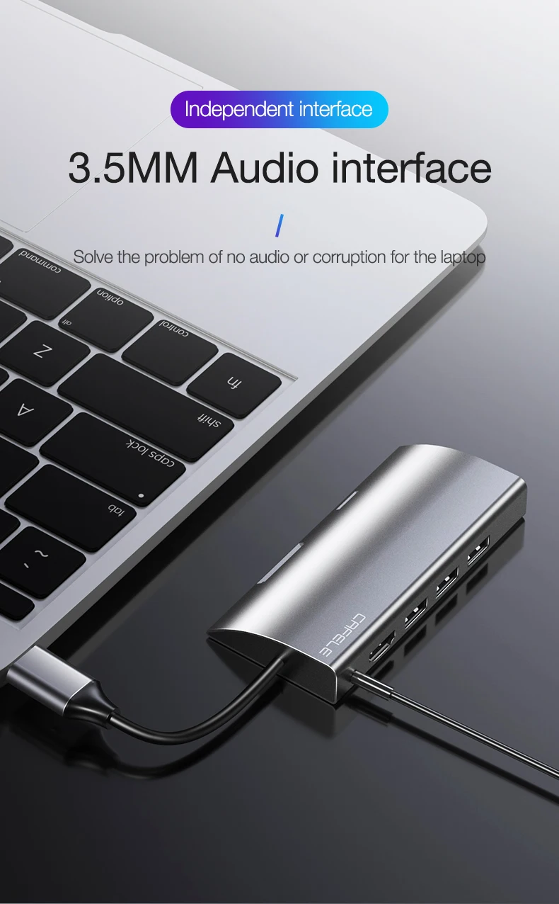 USB-C Type C 3.1 Splitter 3 Port USB C HUB (9)