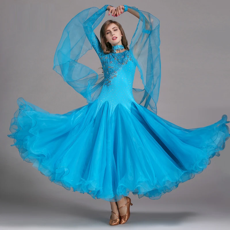 Adult Standard Ballroom Dancing Dress Modern Dance Costume Waltz Dance