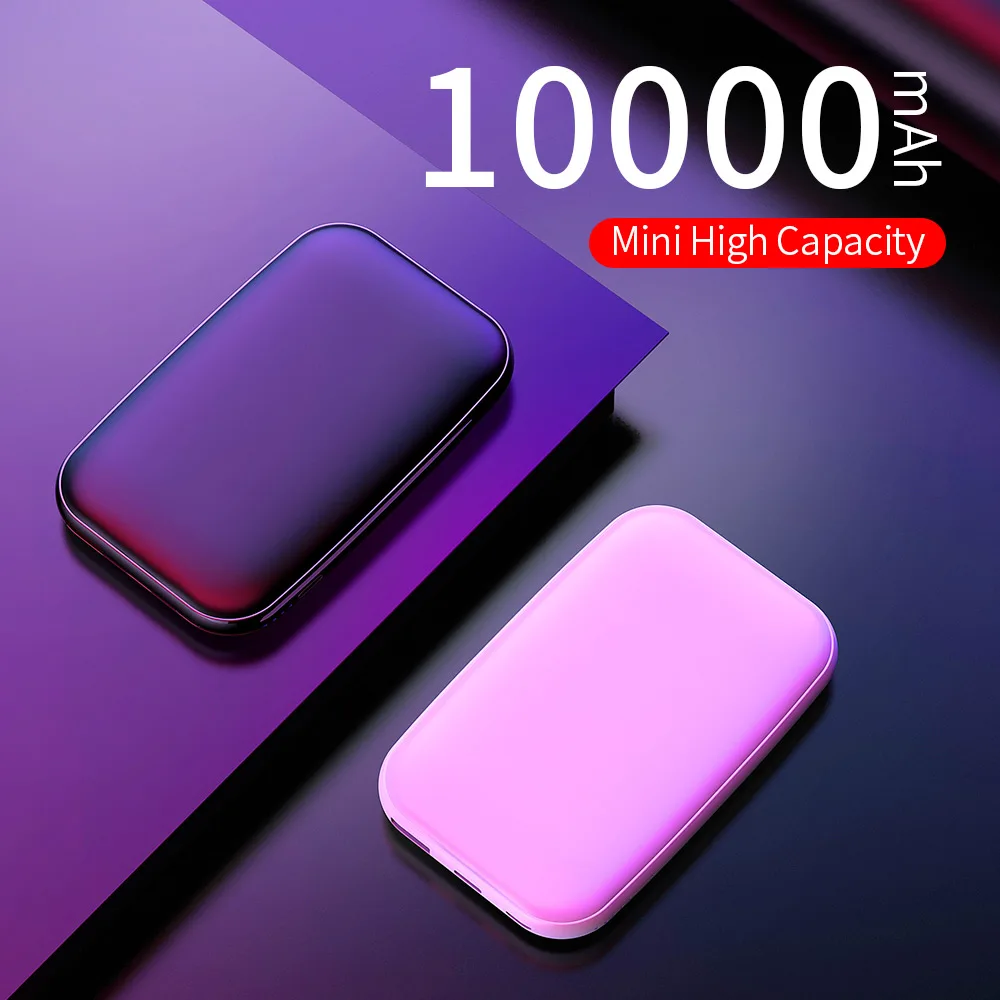 ROCK type C PD QC 3,0 внешний аккумулятор 10000 мАч внешний мини-аккумулятор USB PD Быстрая зарядка внешний аккумулятор для iphone XS X samsung