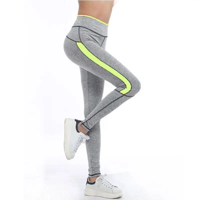 2017-Women-Lady-Activewear-Pink-Legging-Spring-Summer-light-grey-Pant-Autumn-High-Waist-Leggins-1208 (2)