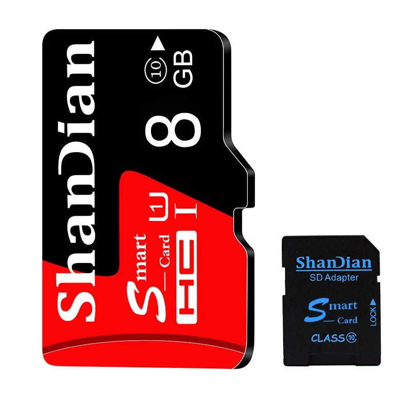 SHANDIAN высокоскоростная карта micro sd 8 ГБ 16 ГБ 32 ГБ 64 Гб класс 10 карта флэш-памяти micro sd 32 Гб sdcard для смартфонов/камер - Емкость: 8 Гб