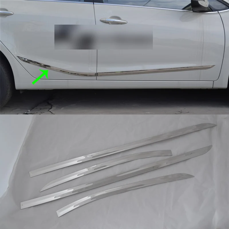 

OUBOLUN ABS car accessories Car body kits side moulding cover For 2015 KIA K3