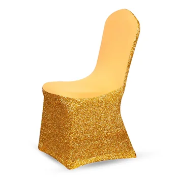 

Chair Cover Solid Color Chair Covers Spandex Sequin Covers For Dining Room Chairs CH45017