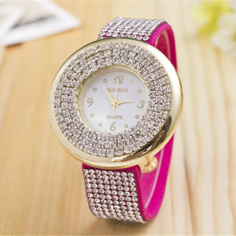 

M Brand Women Bracelet Watches Ladies Watch Rhinestones Clock Womens Fashion Dress Wristwatch Relogio Feminino Gift