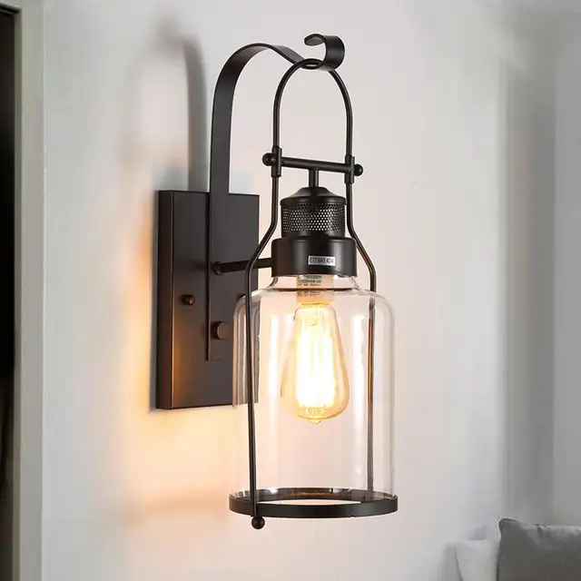 Indoor Wall Light Bedroom Antique Gl Lamp Kitchen Hotel Indoor Wall Light Bedroom Antique Gl Lamp Kitchen Hotel Vintage Sconce Library Modern Lighting