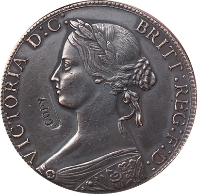 Копия монеты UK 1862 1 Penny 31 мм|copy|copy coinscopy 1:1 |
