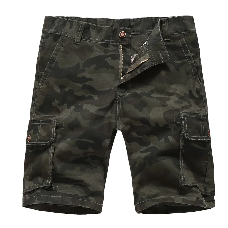 Мужские шорты Карго крутой камуфляж Лето Горячая Распродажа хлопок повседневные мужские короткие штаны Удобная брендовая одежда камуфляж мужские шорты