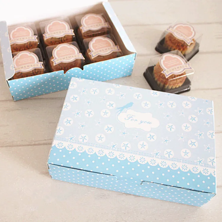 Free Shipping Blue For You Cake Box Decoration Cookie Candy Packing