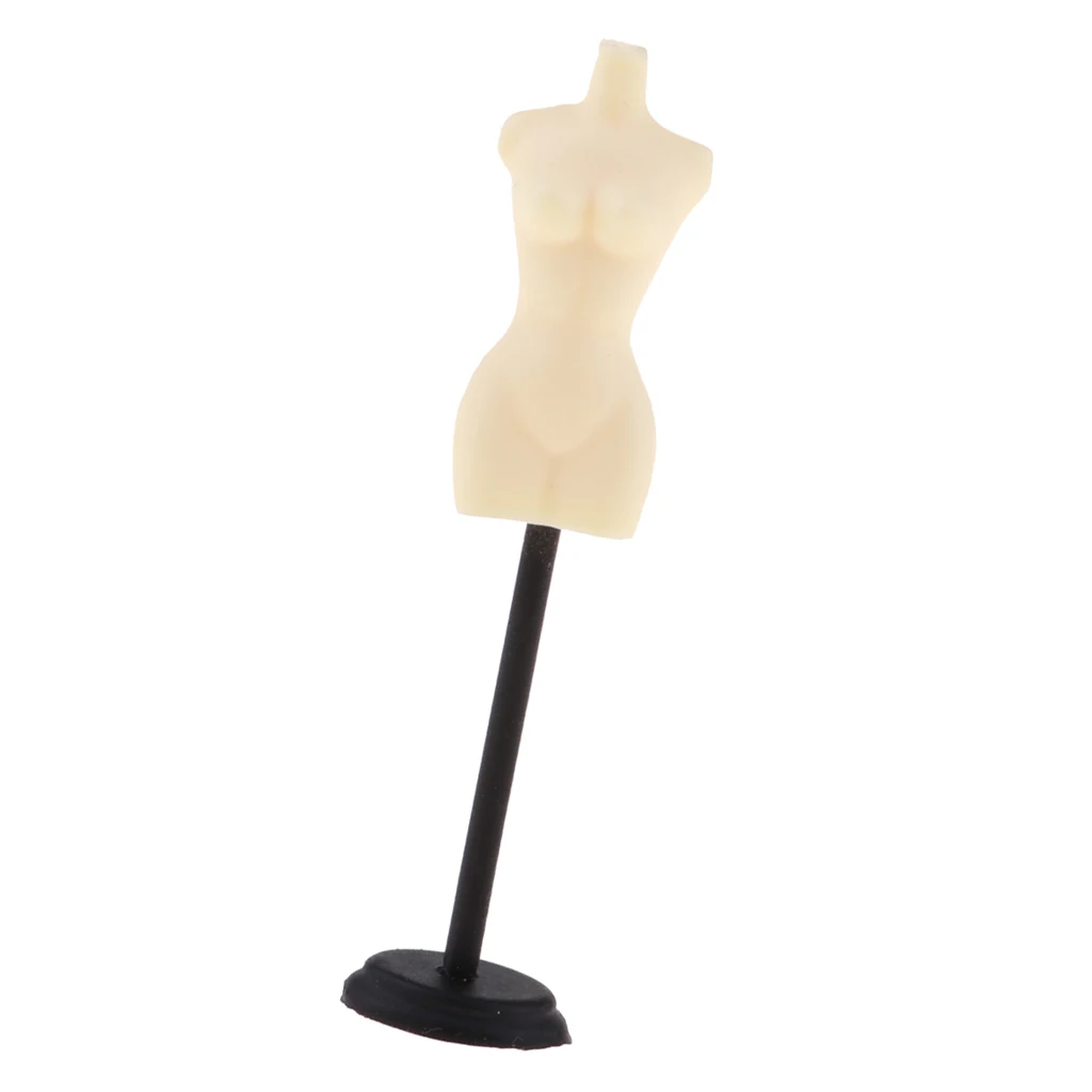 1/12 Scale Doll House Miniature Mannequin Model Display Stand Decor Gold