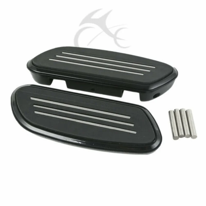 

Motorcycle Black/Chrome Streamline Floorboards Footboard For Harley Touring Electra Street Road Glide FLT FLHT FLHX 93-18
