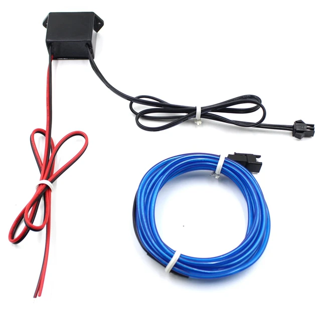 1M/2M/3M/5M/10M Neon Light Dance Party Decor Light Neon LED lamp Flexible EL Wire Rope Tube Waterproof LED Strip With DC12V Adapter