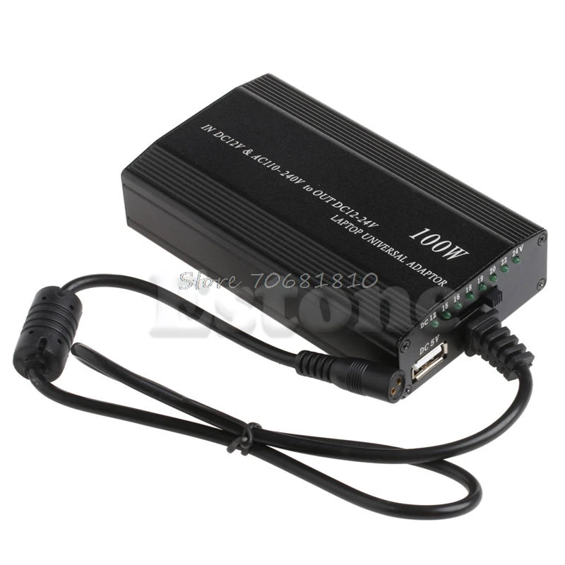 DC In Car Charger Notebook Universal AC Adapter Power Supply For Laptop 100W 5A Drop shipping DC In Car Charger Notebook Universal AC Adapter Power Supply For Laptop 100W 5A Drop shipping