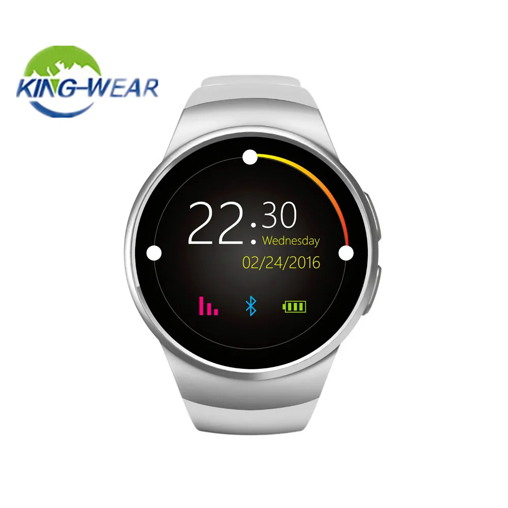 Kingwear KW18 Смарт часы Bluetooth монитор сердечного ритма умные Поддержка SIM TF карты для