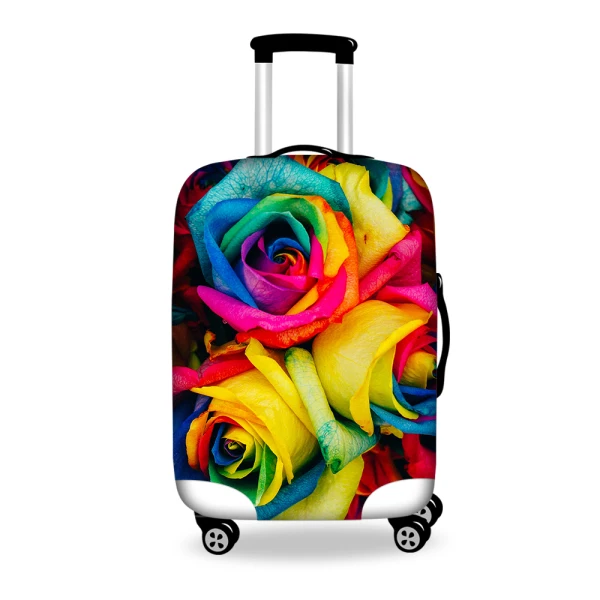 Растягивающийся Дорожный Чехол для багажа, Цветочный стиль, чемодан, чехол для 18-28 дюймов, чемодан, водонепроницаемый чемодан, аксессуары - Цвет: HA0026S