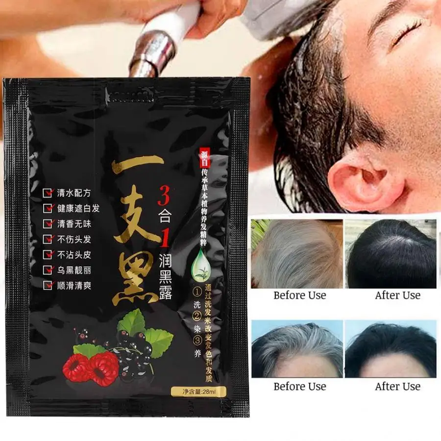 

Hair Color 3 In 1 Professional Hair Coloring Cream Natural Plant Hair Dye Cream Beauty Styling Tool Permanent Hair Dye