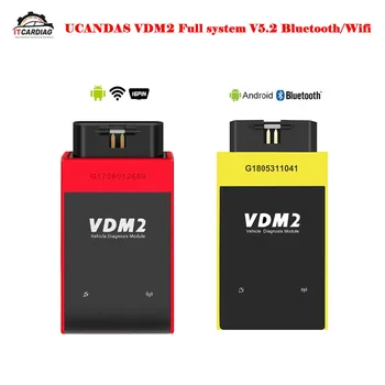 

UCANDAS VDM2 Full System V5.2 Bluetooth/Wifi OBD2 VDM II for Android VDM 2 OBDII Code Scanner better than Easydiag